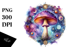 Magical Celestial Mushroom Tarot PNG Product Image 1