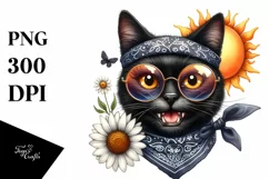 Cat Bandana Fancy es Clipart Product Image 3