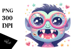 Giggle-worthy Vampire, Bright PNG Product Image 1