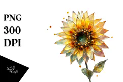 Sunflower Made of , Colorful PNG Product Image 1