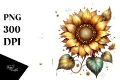 Sunflower Made of , Colorful PNG Product Image 1
