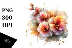 Abstract Shiny Begonia | Clipart Product Image 3