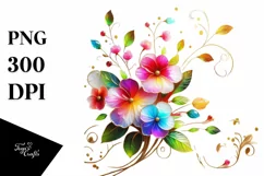 Watercolor Luxury Flower Splash Clipart Product Image 3