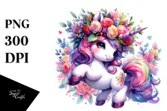 Baby Unicorn Dancing PNG Product Image 1