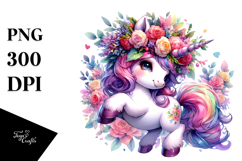 Baby Unicorn Dancing PNG Product Image 1