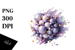 Abstract Glossy Lilac Material PNG Product Image 1