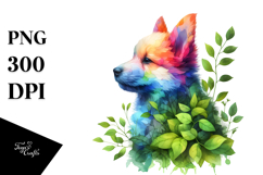 Vibrant Watercolor Puppy, 20 oz Tumbler Product Image 1