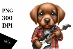 Baby Chesapeake Bay Retriever as Punk Singer Product Image 1
