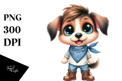 Happy Caricature-Like Bandana Clipart Product Image 1