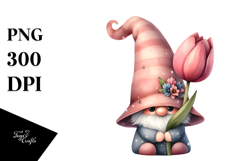 Cute Watercolor Tulip PNG Product Image 1