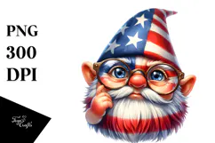 Gnome Portrait Wearing es | Sublimation | Clipart Product Image 1