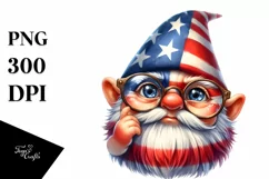 Gnome Portrait Wearing es | Sublimation | Clipart Product Image 1