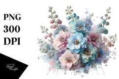 Pastel Delphinium PNG Product Image 1