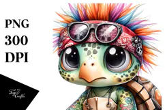 Baby Turtle Punk PNG Product Image 1