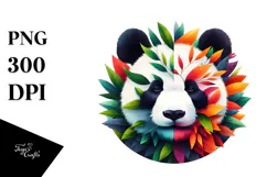 Abstract Panda Plant Leaves PNG Product Image 1