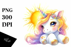 Cute Baby Unicorn from Golden Sun | Clipart Product Image 3