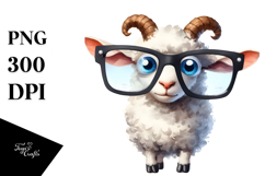 Colorful Funny Goat with es Product Image 1