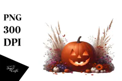 Simple Digital Painting with JACK-O'-LANTERN PNG Product Image 1