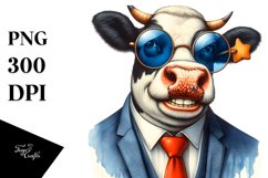 Funny Cow Suit Retro es | Clipart Product Image 3