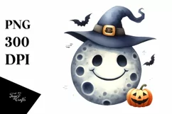 Funny Watercolor Halloween Sticker | Clipart Product Image 3