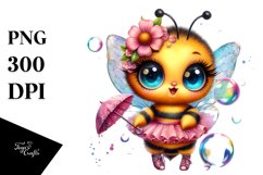 Crazy Baby Bee with Tutu PNG Product Image 1