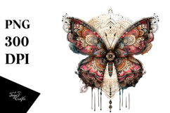 Boho Butterfly Splashes PNG Product Image 1