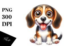 Funny Beagle Sitting | Clipart Product Image 3