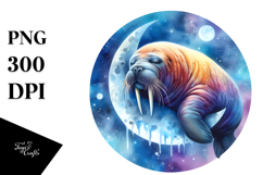 Walrus Moon Clipart Product Image 1