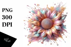 Shiny Sunflower | Sublimation | PNG Clipart Product Image 1