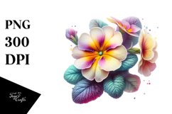 Detailed Primrose Splash | Sublimation Clipart Product Image 3