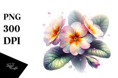 Detailed Primrose Splash | Sublimation Clipart Product Image 3