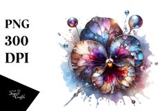 Abstract Shiny Pansy | Clipart Product Image 3