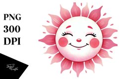 Colorfull Smiling Sun PNG Product Image 1