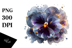 Abstract Pansy PNG Product Image 1