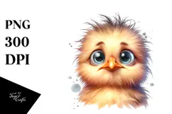 Funny Baby Chick Portrait with Caricature-Like Features | Product Image 1