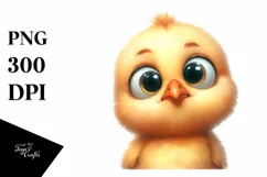 Funny Baby Chick Portrait | Clipart Product Image 1