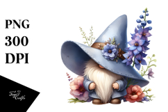 Cute Gnome with Rhodesian Ridgeback PNG Product Image 1