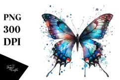 Grungy Butterfly, High-Res PNG Product Image 1