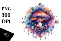 Colorful Magical Mushroom | Clipart Product Image 3