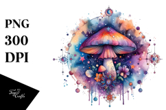 Colorful Magical Mushroom | Clipart Product Image 1
