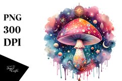 Colorful Magical Mushroom | Clipart Product Image 1