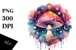 Colorful Magical Mushroom | Clipart Product Image 1