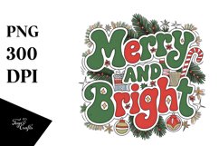 Merry and Bright Christmas Png Product Image 5