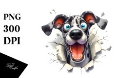 Crazy Great Dane with Popping Eyes | Clipart Product Image 3