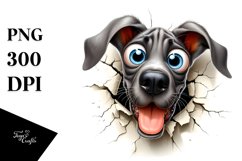 Crazy Great Dane with Popping Eyes | Clipart Product Image 3