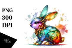 Colorful Bunny PNG Product Image 1