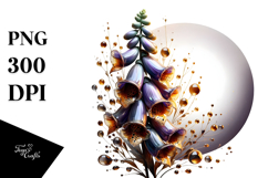 Abstract Foxglove PNG Product Image 1