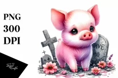 Colorful Baby Pig | Clipart Product Image 3