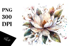 magnolia Made of , Colorful PNG Product Image 1