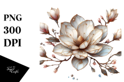 magnolia Made of , Colorful PNG Product Image 1